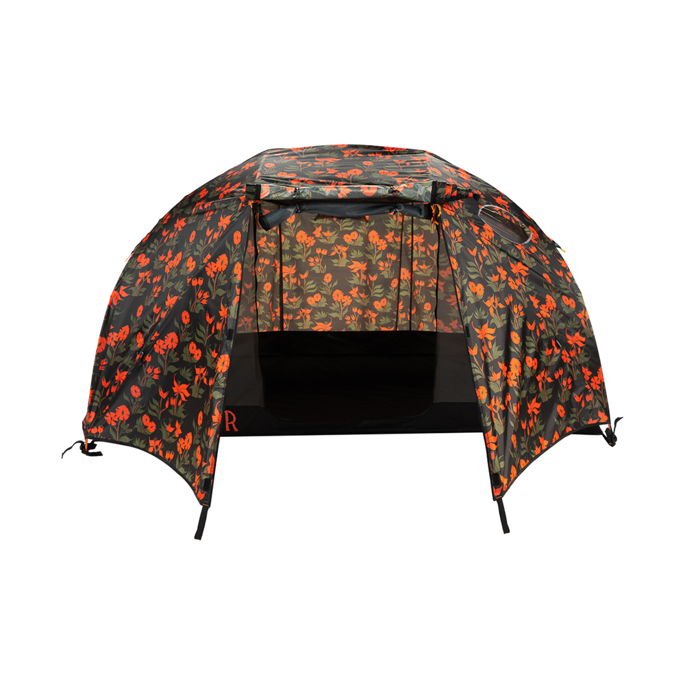 ONE MAN TENT ORCHID FLORAL BLACK