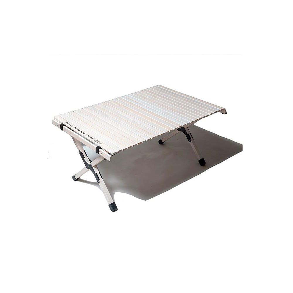 ADJUSTABLE ROLLTOP WOOD TABLE WHITE
