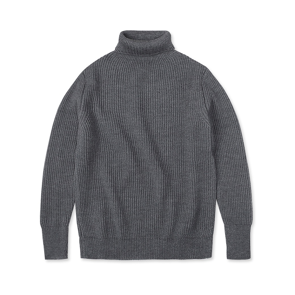 네이비 터틀넥 Grey