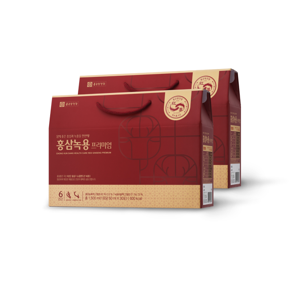 홍삼녹용프리미엄 선물세트 2박스