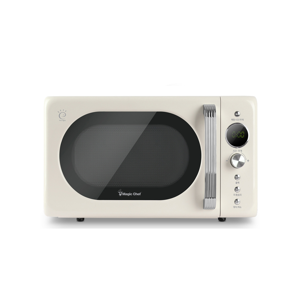 레트로 플랫 무회전 전자레인지 20L