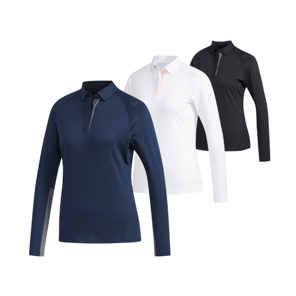 FW 배색 폴로 여성 긴팔티셔츠