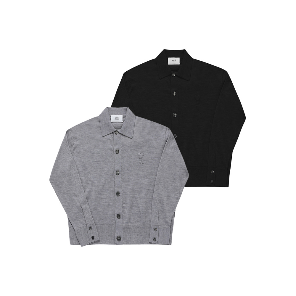 드 꾀흐 토널 하트 로고 공용 가디건 택1