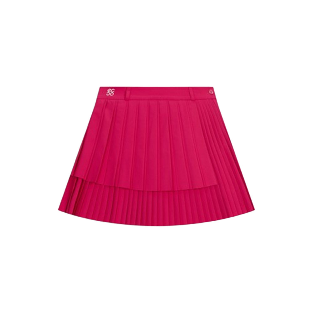 WOMEN 언발란스 플리츠 스커트 PINK