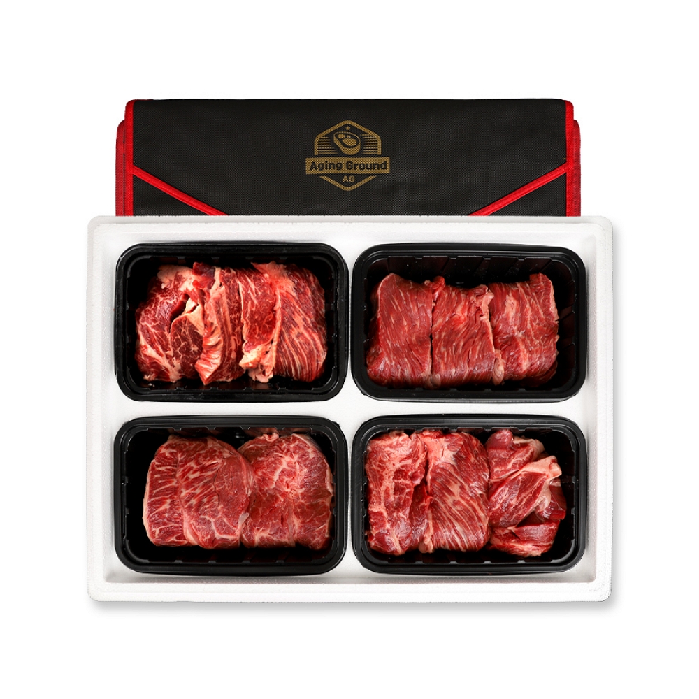 블랙에이징 프리미엄 숙성 소고기 선물세트 블루 1200g