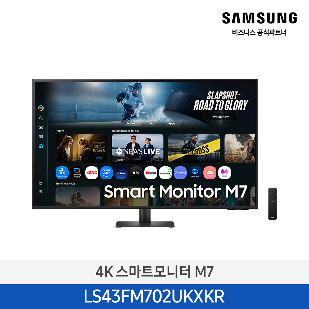 NEW 4K 스마트 모니터 M7 32인치(80.0cm) 블랙 LS32FM702UKXKR
