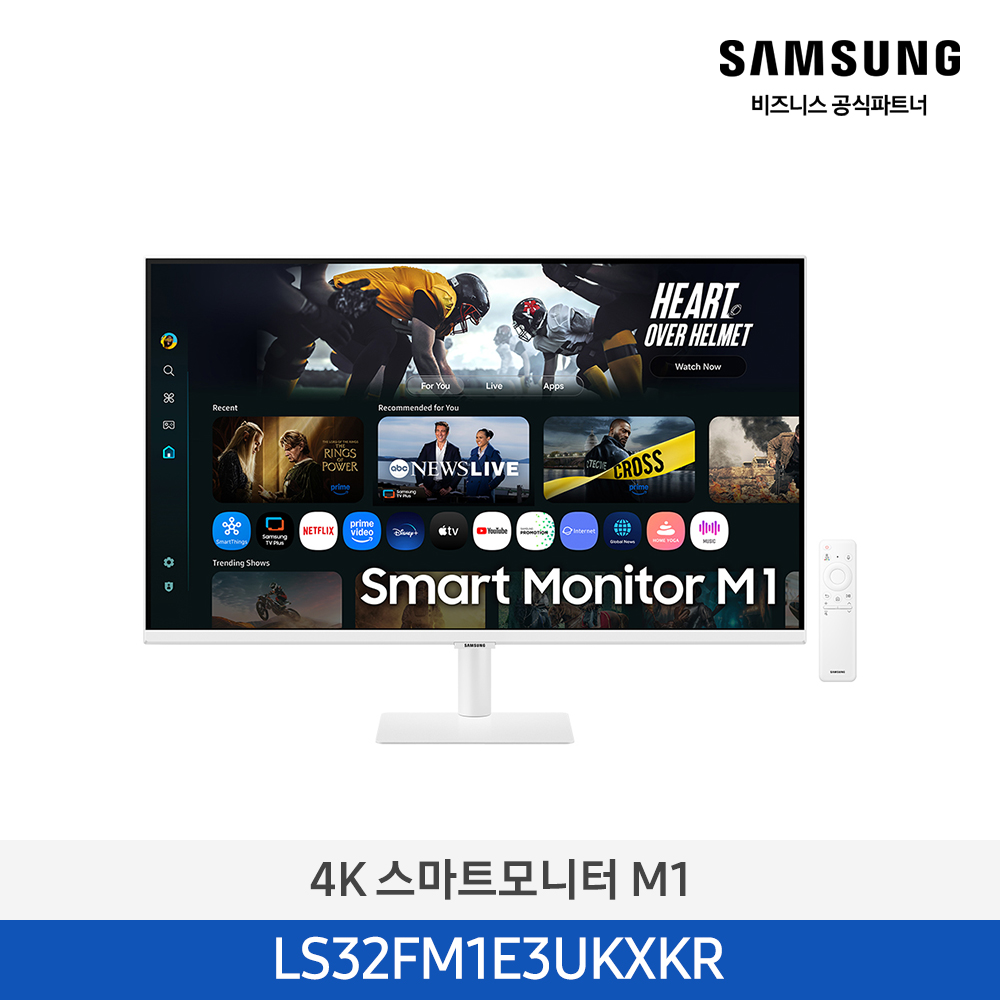 NEW 4K 스마트 모니터 M1 32인치(80.0cm) 화이트 LS32FM1E3UKXKR