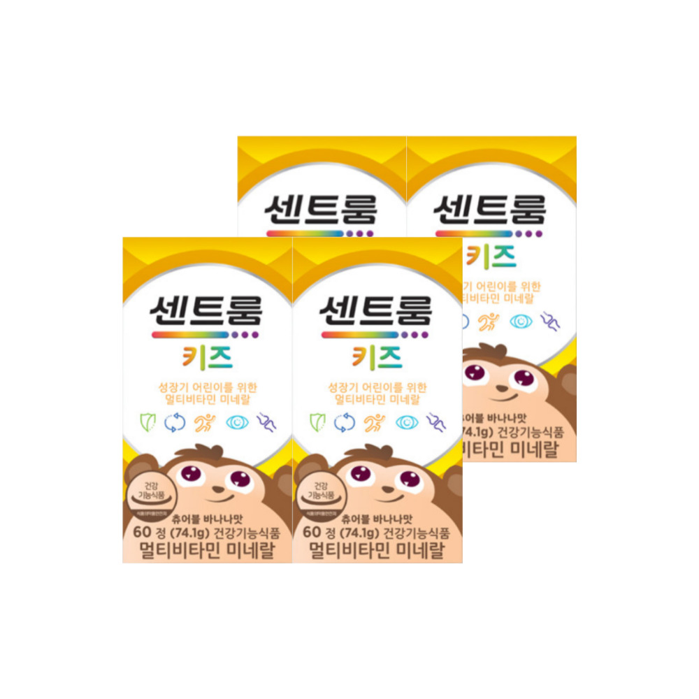 키즈 멀티비타민 미네랄 (60정/60일분) x 4개