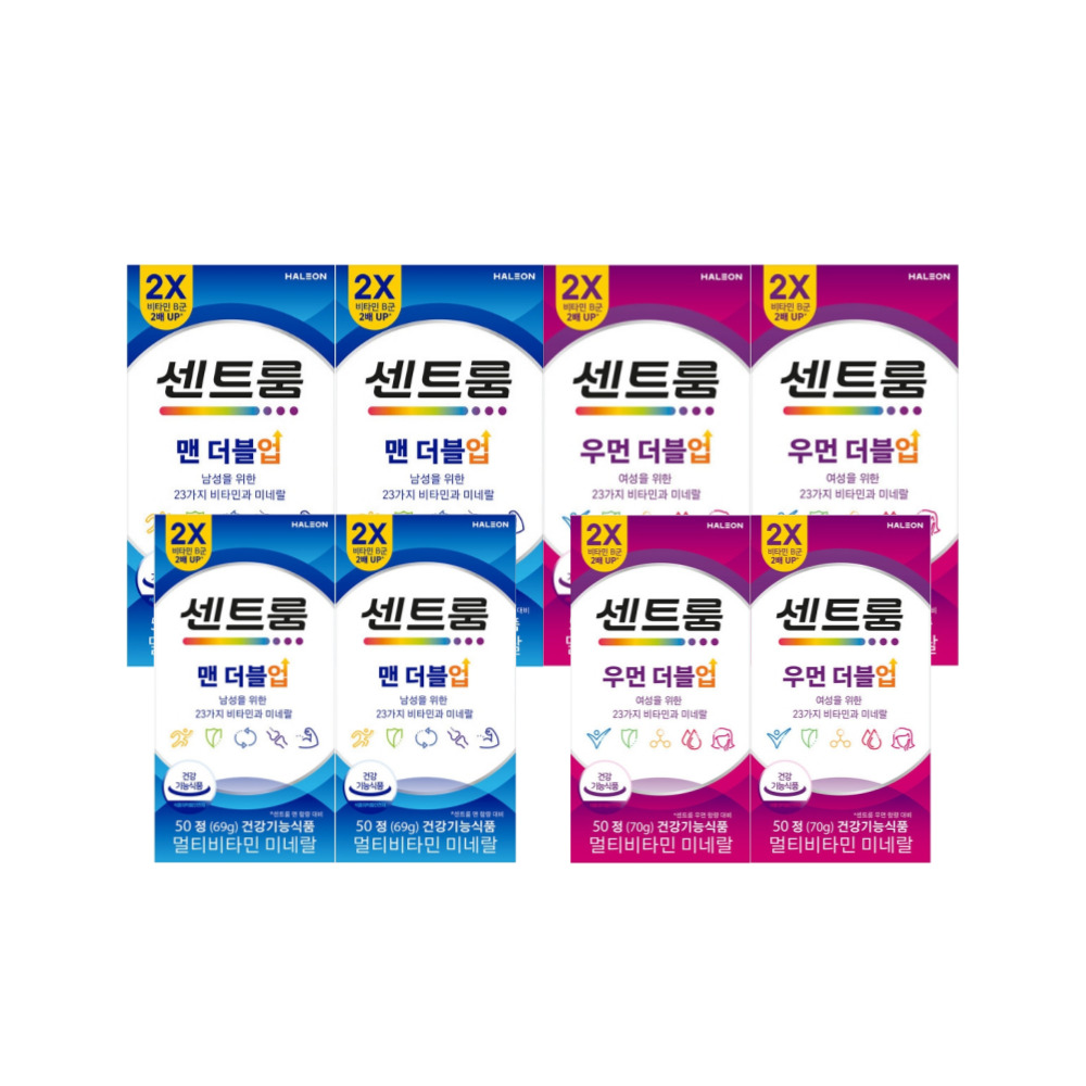 맨/우먼 더블업 멀티비타민 미네랄 (50정/50일분) x 4개 택1