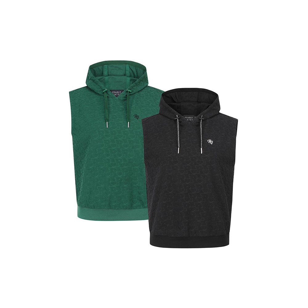 여성 테리 로고 하트 후드 슬리브리스 탑  (택1)