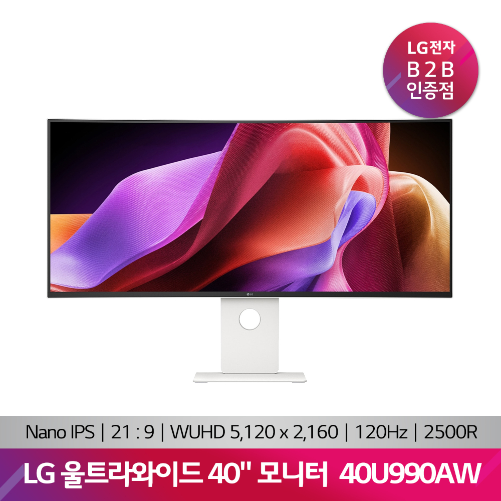 LG 울트라와이드 UHD 5K2K 모니터 40U990AW(100.8cm/40/커브드)