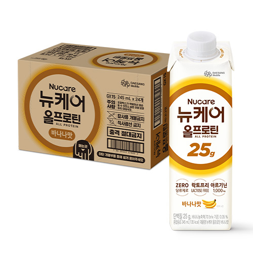 뉴케어 올프로틴 25g 바나나맛 24팩(245ml/135kcal)