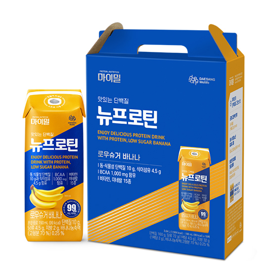 뉴케어 마이밀 뉴프로틴 로우슈거 바나나 16팩(190ml/99kcal)