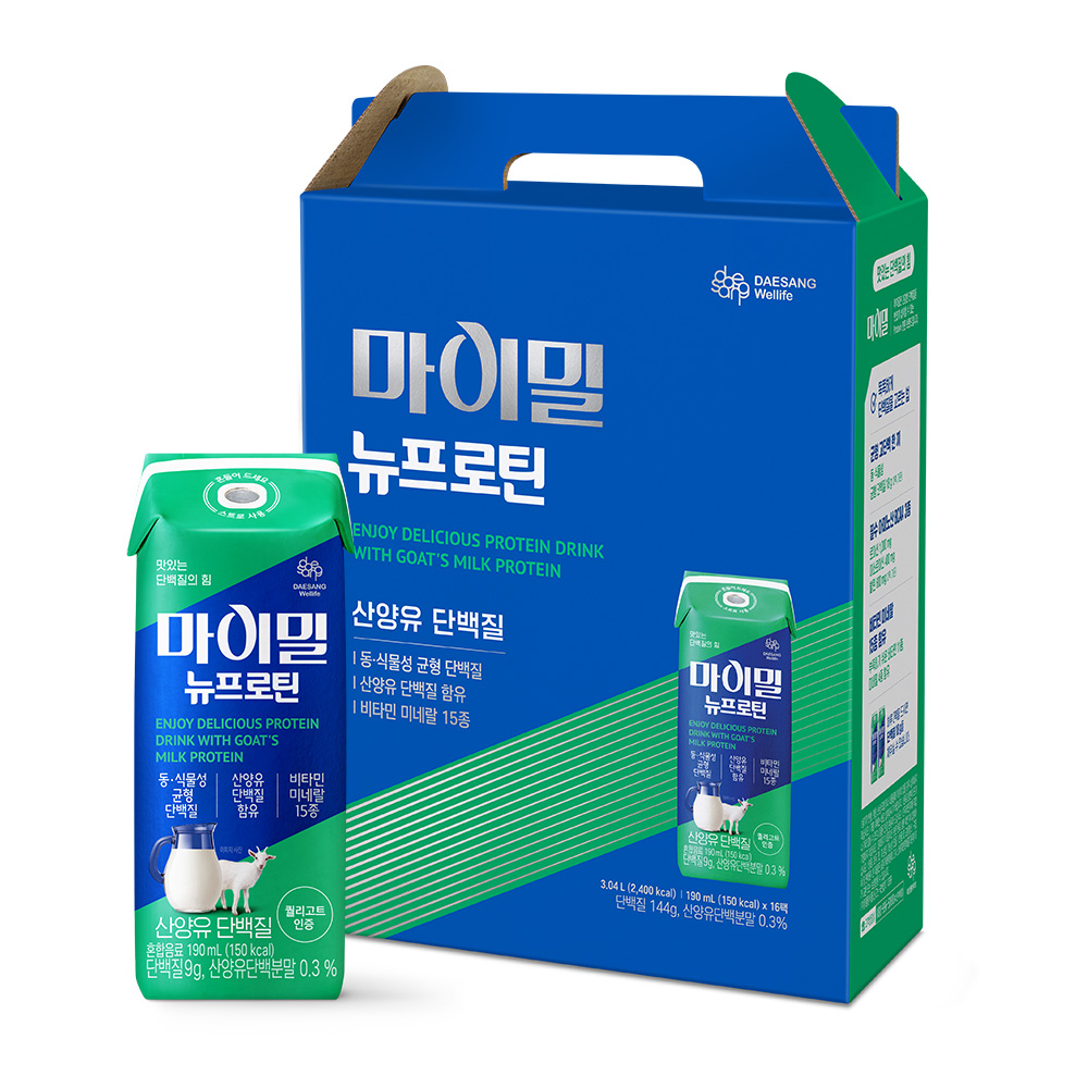 뉴케어 마이밀 뉴프로틴 산양유 16팩(190ml/150kcal)