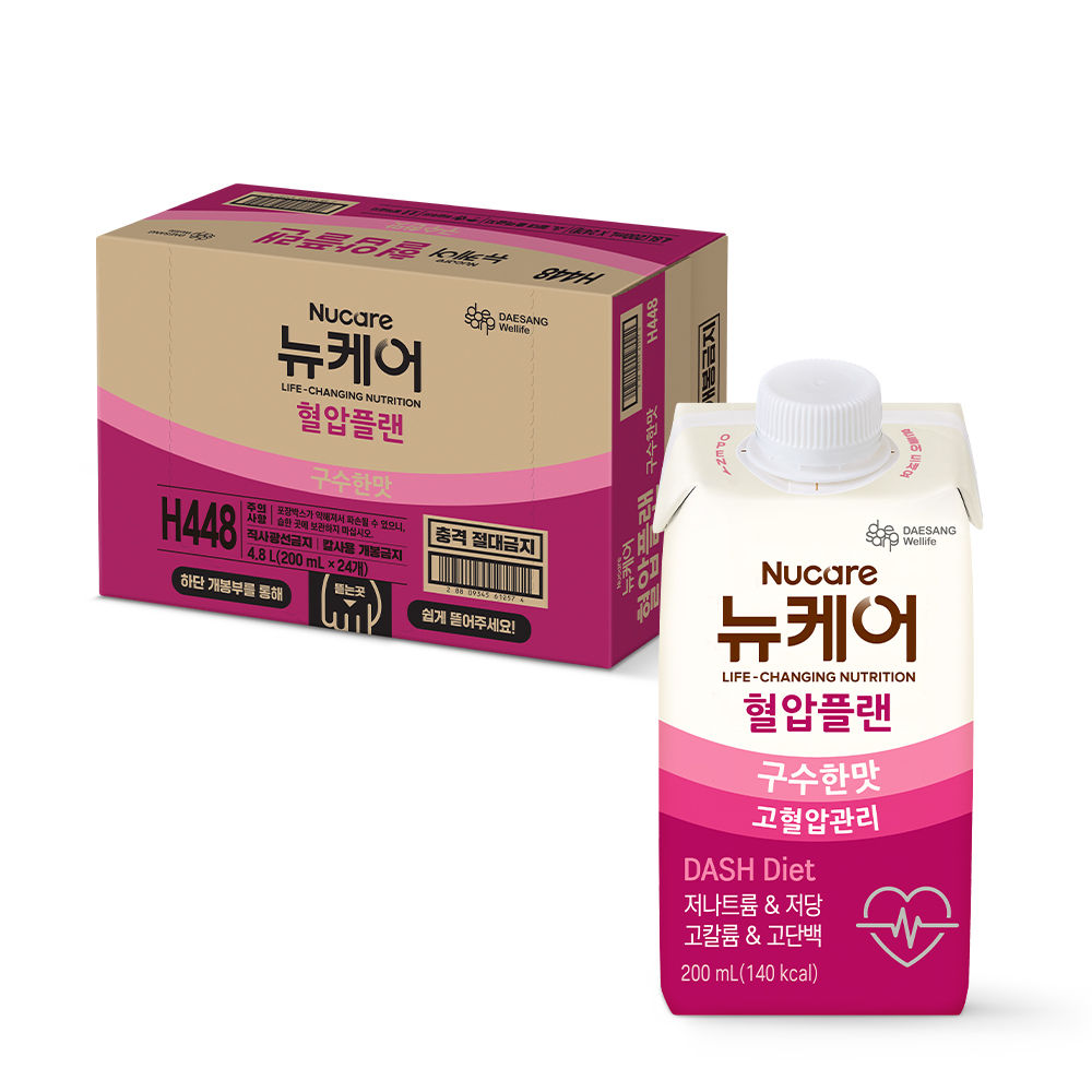 뉴케어 혈압플랜 고혈압관리 구수한맛 24팩(200ml/140kcal)