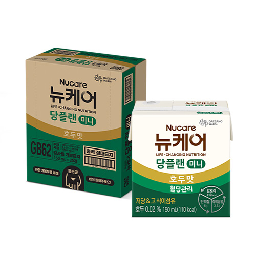 뉴케어 당플랜 미니 혈당관리 호두맛 30팩(150ml/110kcal)