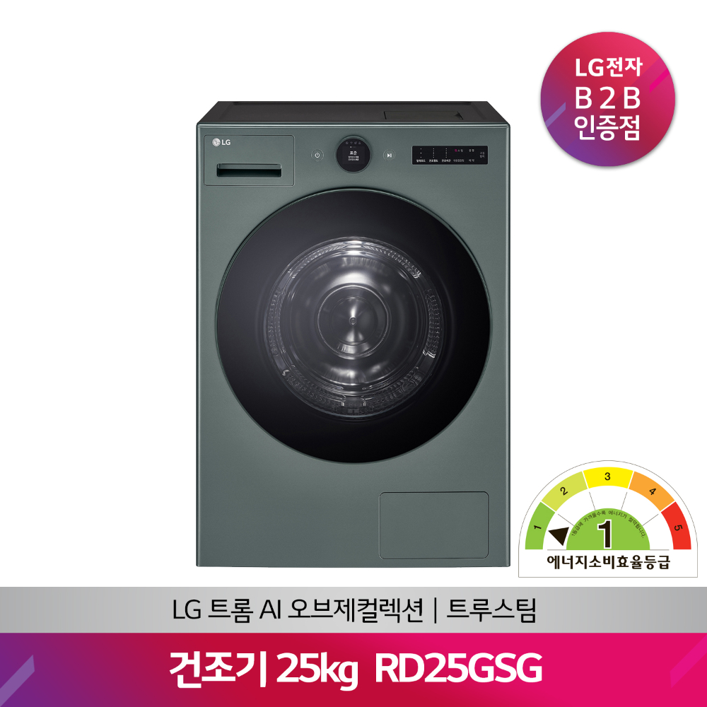 LG TROMM AI 오브제컬렉션 건조기 RD25GSG(25kg/그린)