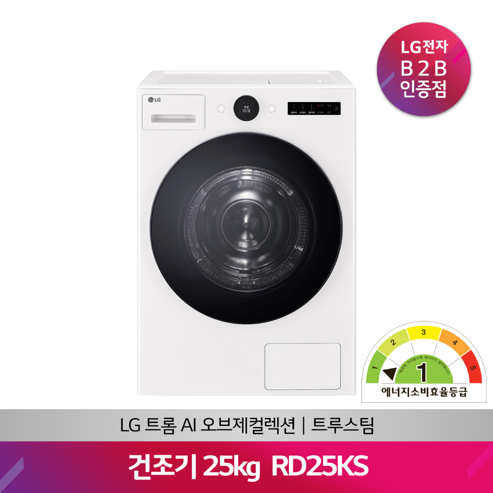 LG TROMM AI 오브제컬렉션 건조기 RD25IS(25kg/화이트)