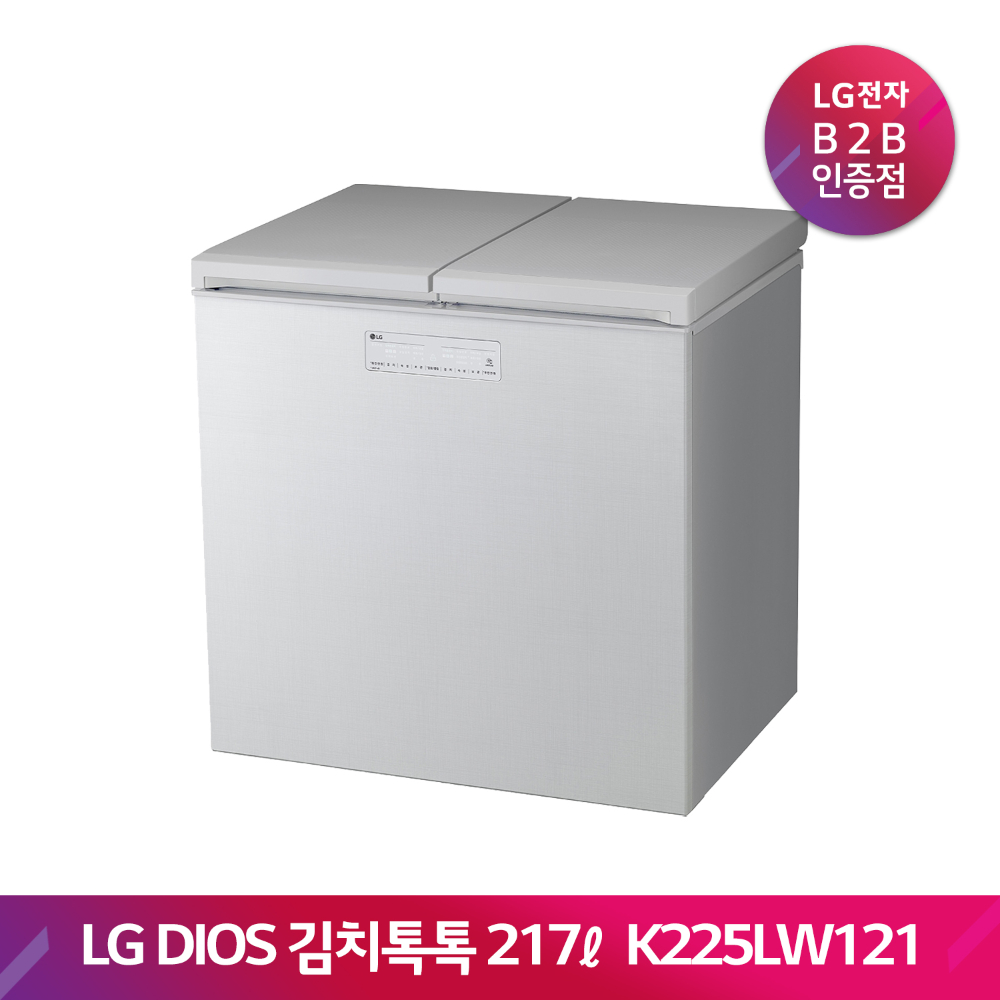 LG DIOS 김치톡톡 김치냉장고 K225LW121(217L/린넨 화이트)