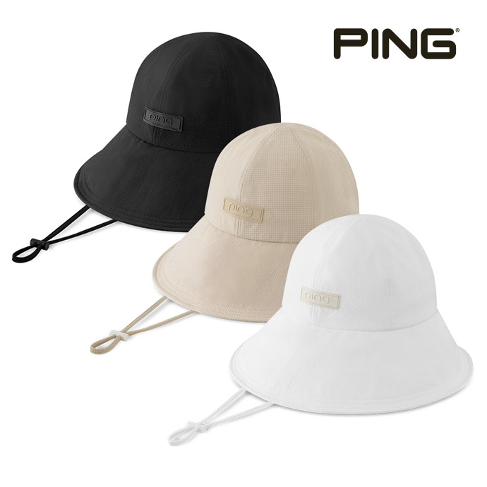 2026 핑 잔체크 와이드 캡[여성용][3COLORS]