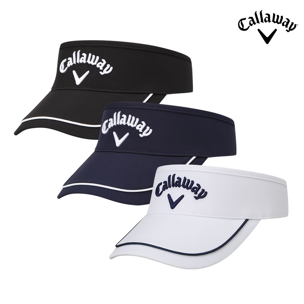 2026 캘러웨이 트리플 트랙 바이저/썬캡 모자[남성용][3COLORS]