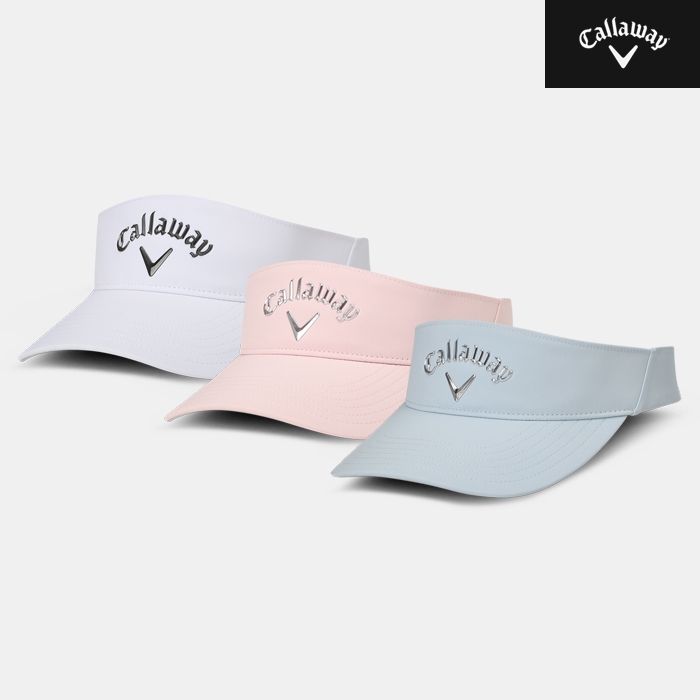 2026 캘러웨이 리퀴드 메탈 바이저/썬캡 모자[여성용][3COLORS]