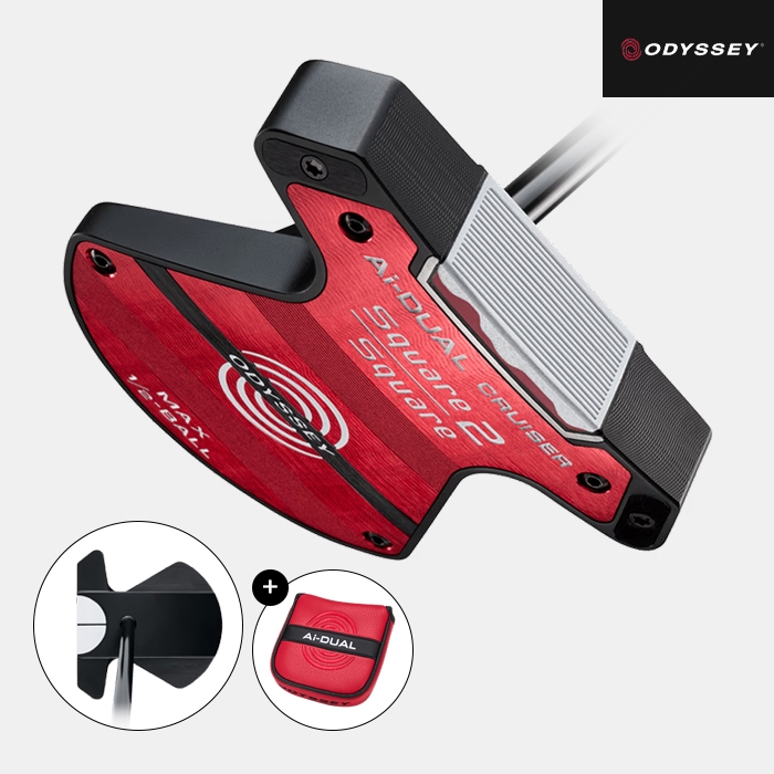 2026 캘러웨이 오디세이 AI 듀얼 스퀘어 2 스퀘어 맥스 크루저 퍼터[1 2BALL]